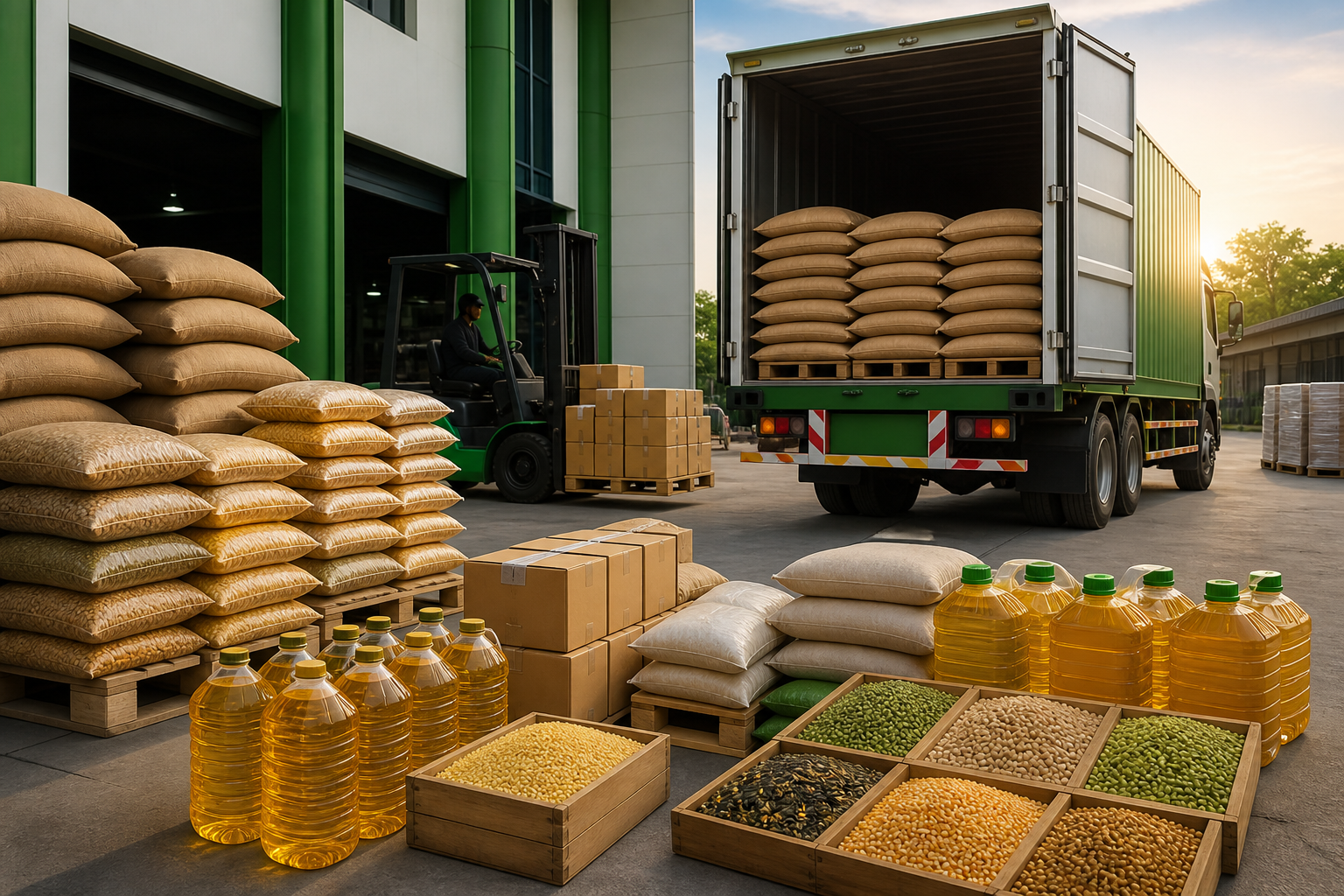Organized dispatch of food commodities for timely delivery